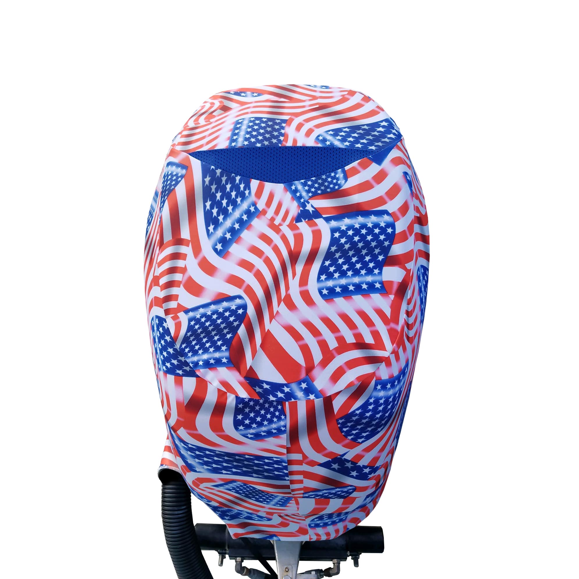 Made in USA to Stay on While You Run! OUTERENVY American Patriot Outboard Motor Cover for Yamaha Suzuki and Mercury