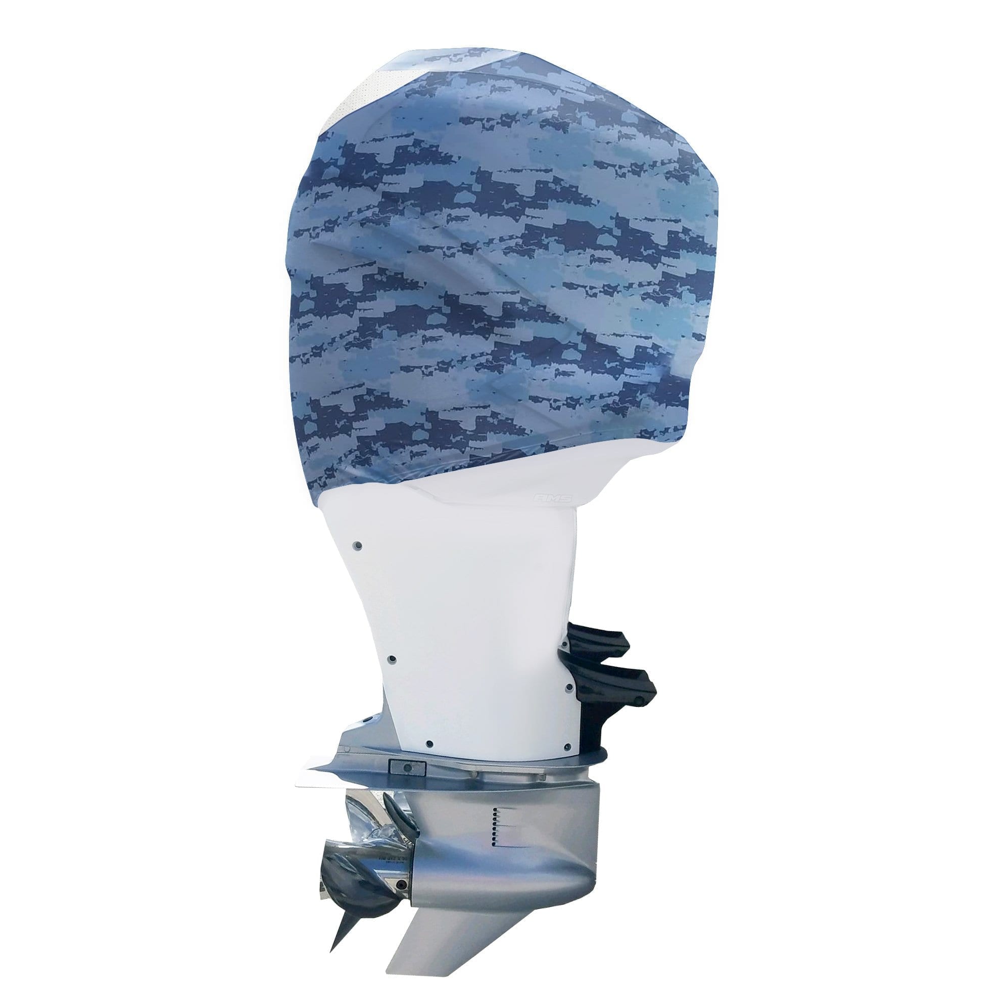 MagiDeal Waterproof & Vented Outboard Motor Boat Engine Protective Cover 2-300 HP 7 Sizes Ocean Camo