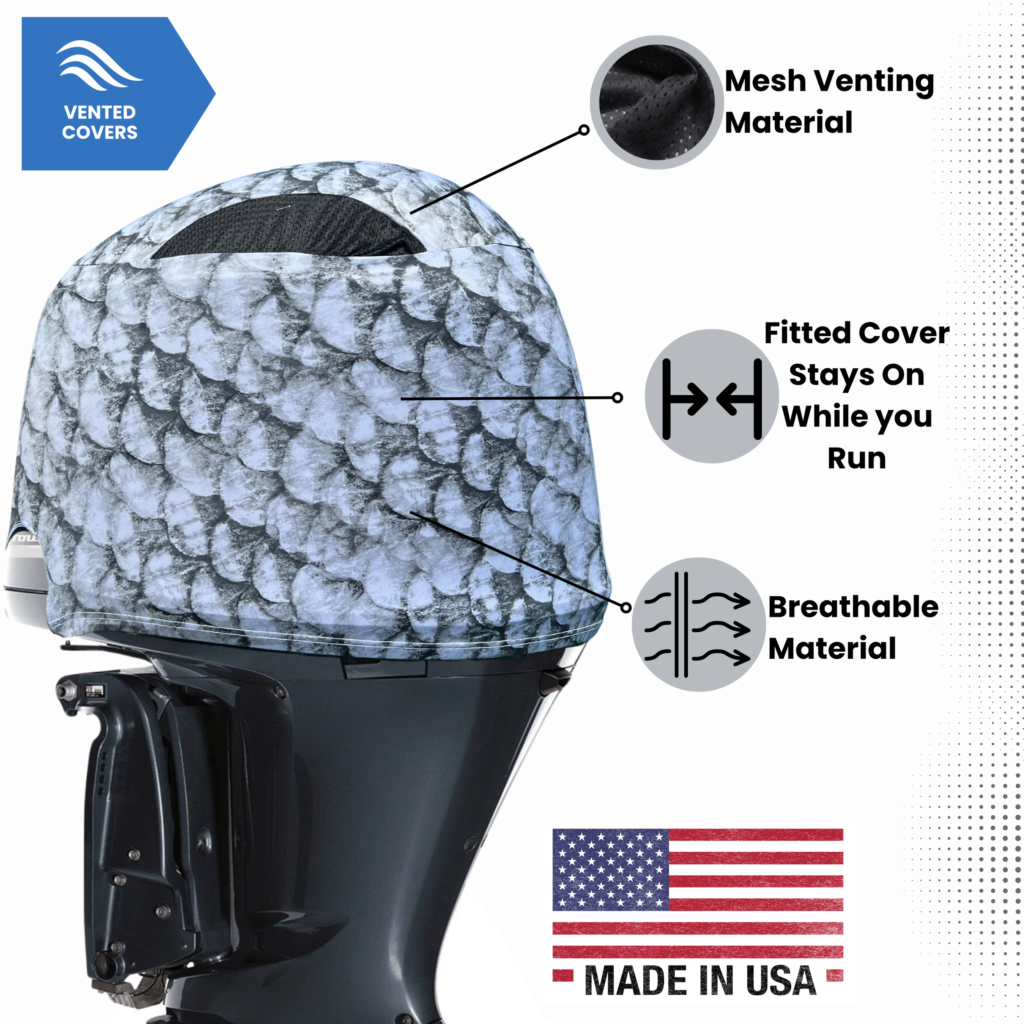 Mesh venting material: fitted cover stays on while you run, breathable material, made in USA